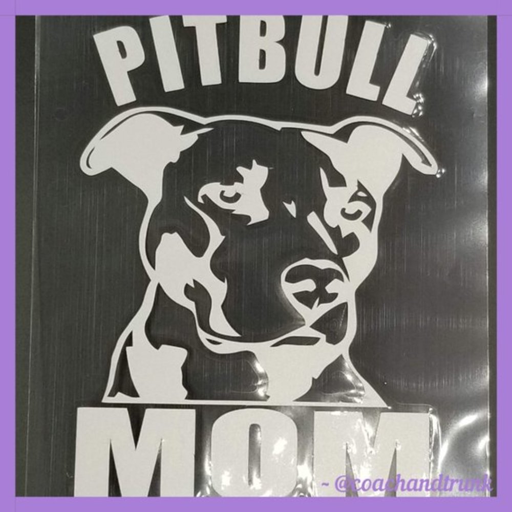 ๐ปSEE @MOZAICSUNFLOWER๐ปPitbull Mom Decal - Picture 4 of 5